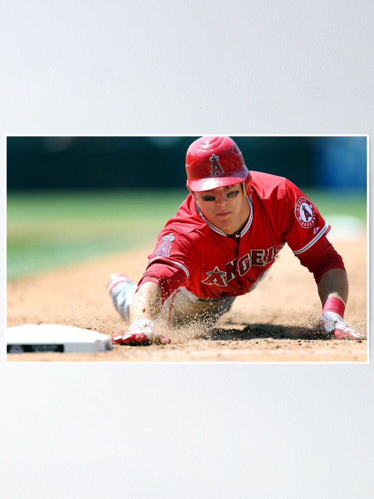 Mike Trout Poster Los Angeles Angels Hand Drawn Poster Canvas 