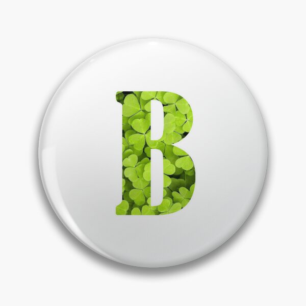 Artikelvorschau, B Botanical Monogram. Detailed CLOVERS Drawing Sticker entworfen und verkauft von Cici-Chan.