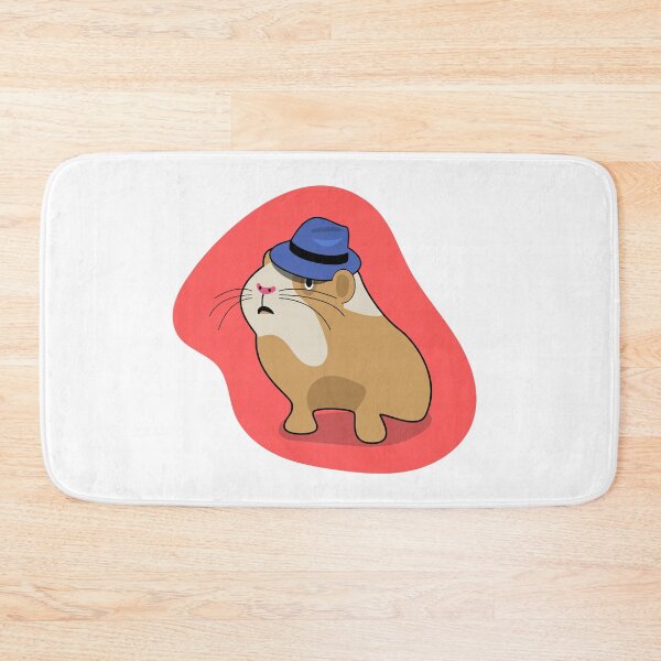 Item preview, Guinea pig in a blue fedora designed and sold by anjou.