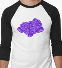 violet roses Men's Baseball ¾ T-Shirt