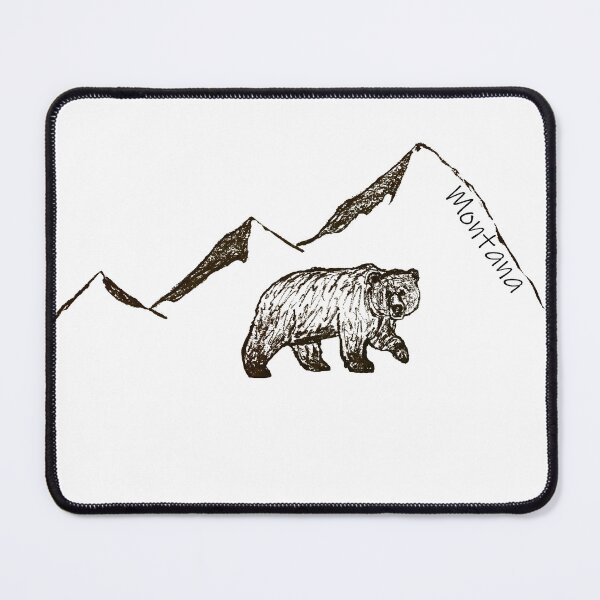 Item preview, Montana - Mountains, Bear designed and sold by Hallie Maisch.