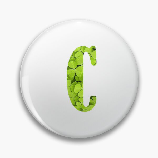 Artikelvorschau, C Botanical Monogram. Detailed CLOVERS Drawing Sticker entworfen und verkauft von Cici-Chan.