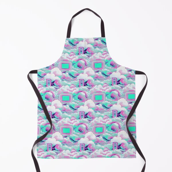 Item preview, Retrowave Tech Pattern in Pink and Blue designed and sold by Fine Prints.