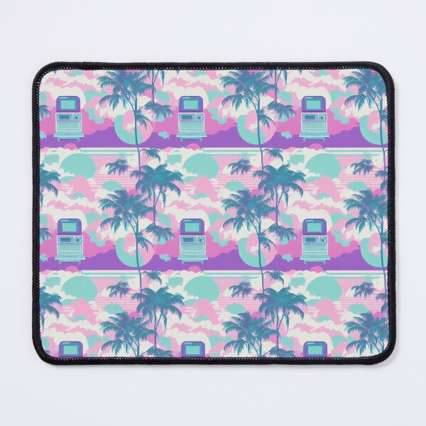 Item preview, Synthwave Tech Pattern in Pink and Blue designed and sold by Fine Prints.