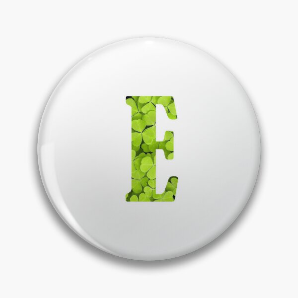 Artikelvorschau, E Botanical Monogram. Detailed CLOVERS Drawing Sticker entworfen und verkauft von Cici-Chan.
