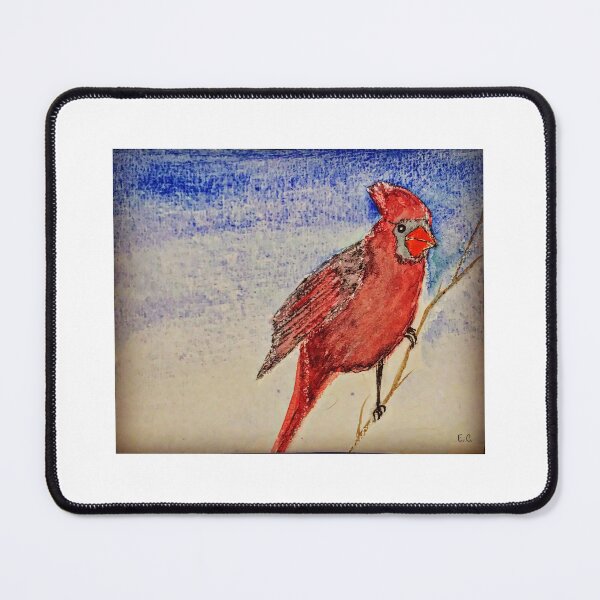 Item preview, Bright red cardinal designed and sold by watercolorsLiz.