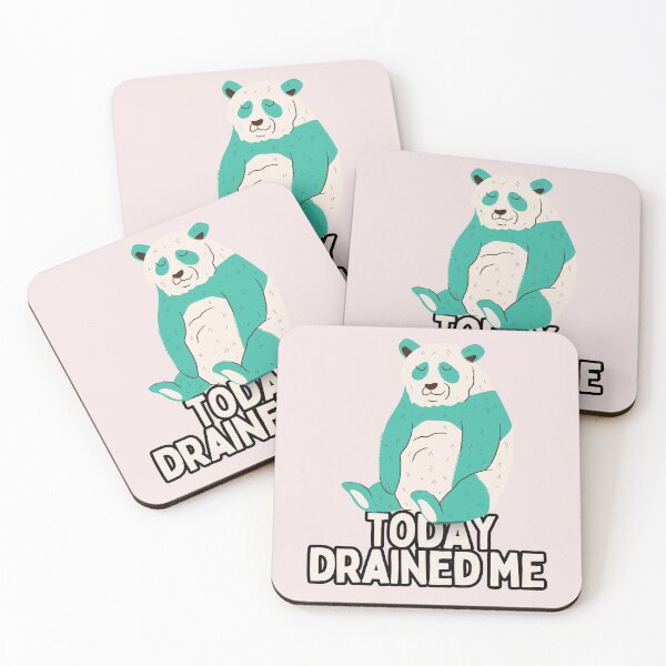 Item preview, Today Drained Me Panda designed and sold by hotttcofffee.