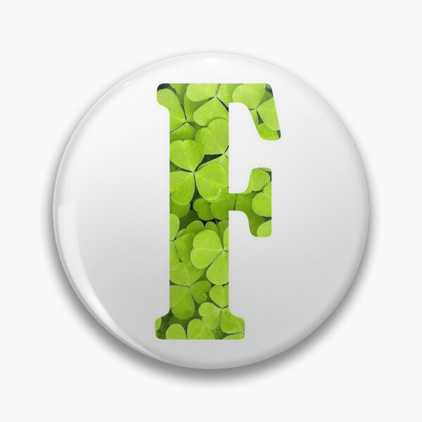 Artikelvorschau, F Botanical Monogram. Detailed CLOVERS Drawing Sticker entworfen und verkauft von Cici-Chan.