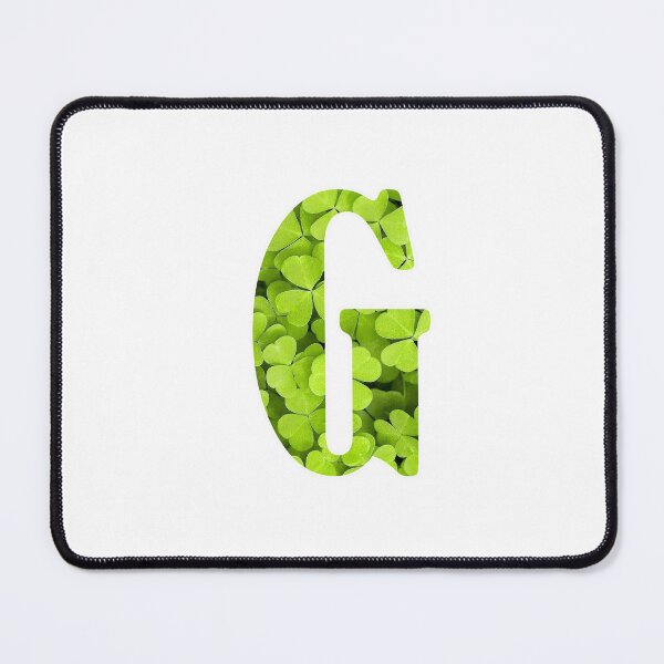 Artikelvorschau, G Botanical Monogram. Detailed CLOVERS Drawing Sticker entworfen und verkauft von Cici-Chan.