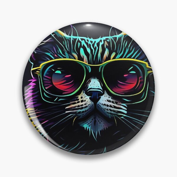Item preview, A cute and lively punk rock cat. designed and sold by SurrealAnimals.