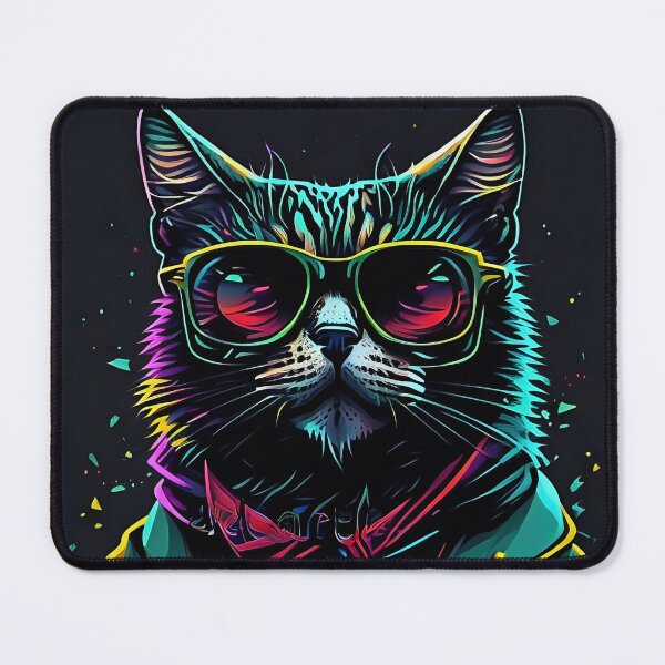 Item preview, A cute and lively punk rock cat. designed and sold by SurrealAnimals.