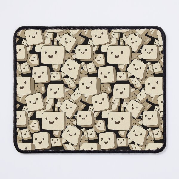 Item preview, Cute Tofu Pattern - Cartoon Beancurd Design designed and sold by Fine Prints.