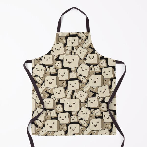 Item preview, Cute Tofu Pattern - Cartoon Beancurd Design designed and sold by Fine Prints.