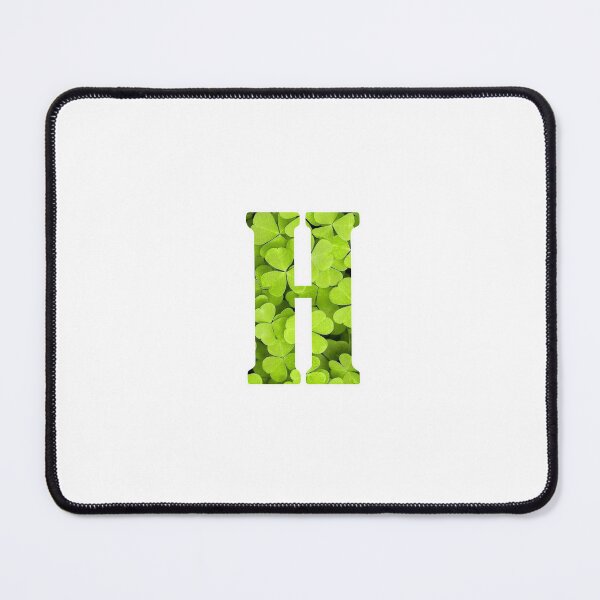 Artikelvorschau, h Botanical Monogram. Detailed CLOVERS Drawing Sticker entworfen und verkauft von Cici-Chan.