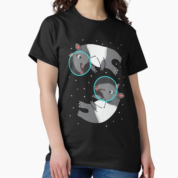 Vista previa del artículo con la obra «Tapir Astronauta Regalo Niños Amante del espacio Luna Tapir», diseñado y vendido por DSWShirts.