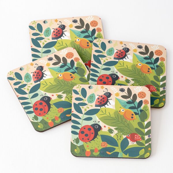 Item preview, Ladybug Playtime on the Green Grass designed and sold by PlaytimeArt.