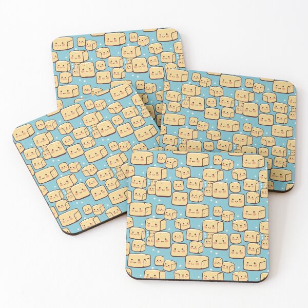 Item preview, Charming Tofu Pattern - Cartoon Beancurd Design designed and sold by Fine Prints.