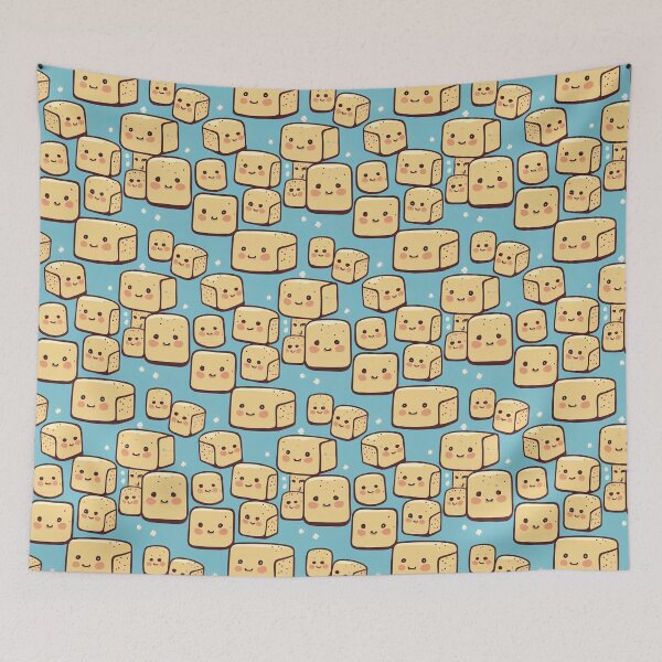 Item preview, Charming Tofu Pattern - Cartoon Beancurd Design designed and sold by Fine Prints.