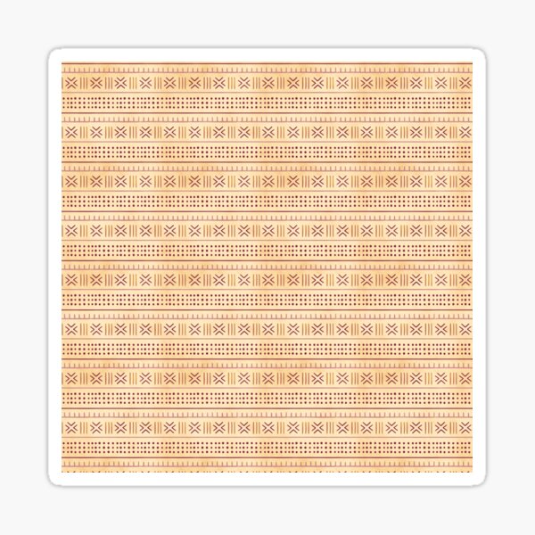 Abstract Vintage Lines And Dots Pattern Sticker