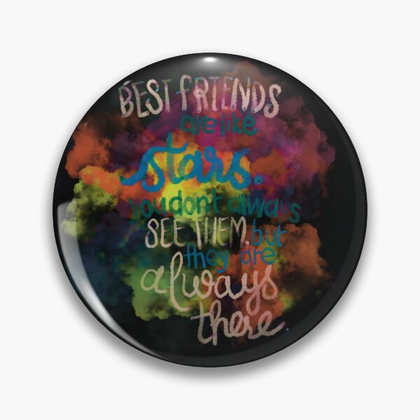 Item preview, Best friends are like stars blue rainbow designed and sold by chuckletuckle.
