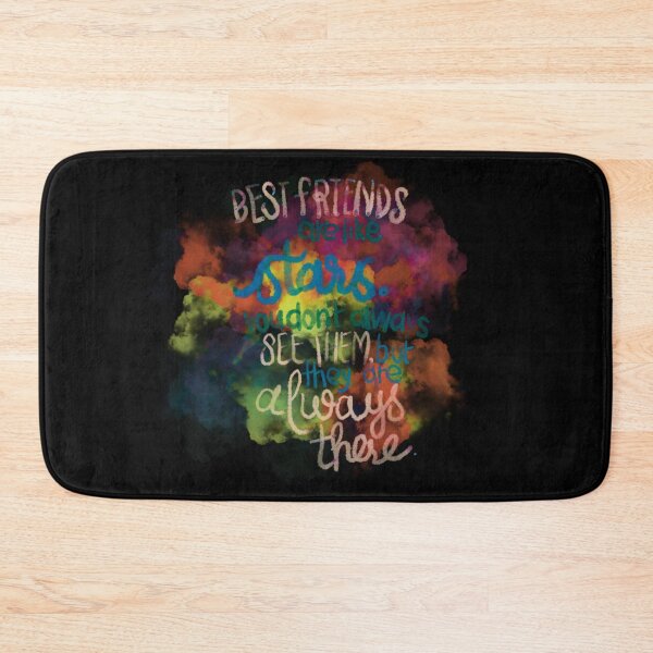 Item preview, Best friends are like stars blue rainbow designed and sold by chuckletuckle.