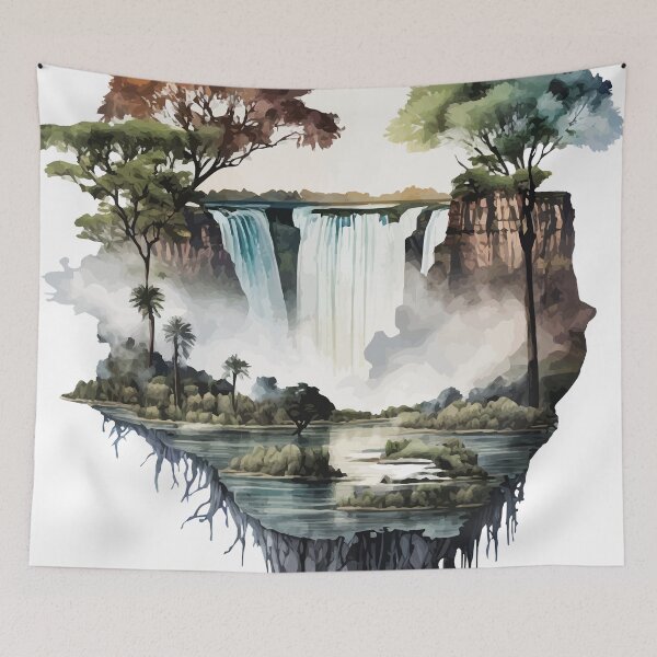 Item preview, Victoria Fall in Zimbabwe Africa - Wanderlust Traveler designed and sold by GVRDesign.