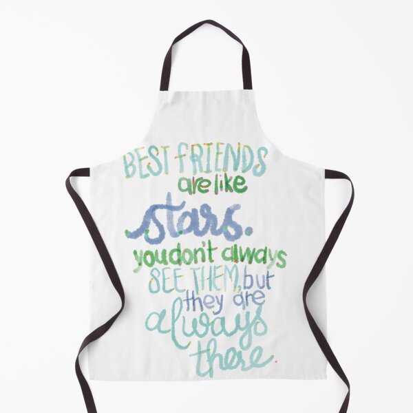 Item preview, Best friends are like stars blue green designed and sold by chuckletuckle.