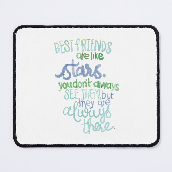 Item preview, Best friends are like stars blue green designed and sold by chuckletuckle.