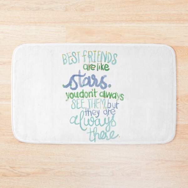Item preview, Best friends are like stars blue green designed and sold by chuckletuckle.