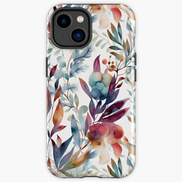 Floral Pattern Art, Botanical Patterns iPhone Tough Case
