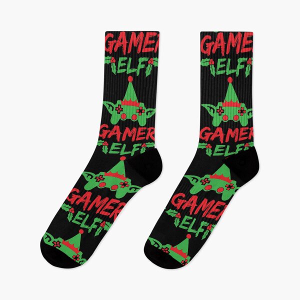 Item preview, Christmas Gamer Elf designed and sold by BlackSnowShop.