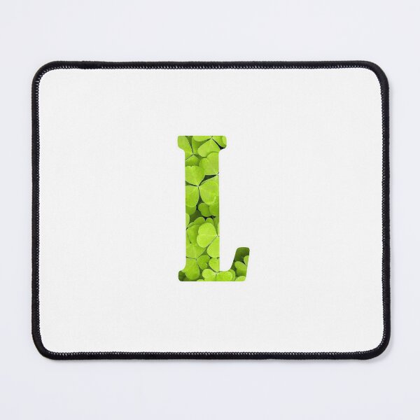 Artikelvorschau, L Botanical Monogram. Detailed CLOVERS Flowers Drawing Sticker entworfen und verkauft von Cici-Chan.