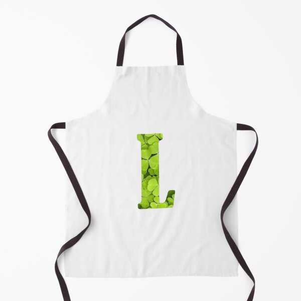 Artikelvorschau, L Botanical Monogram. Detailed CLOVERS Flowers Drawing Sticker entworfen und verkauft von Cici-Chan.