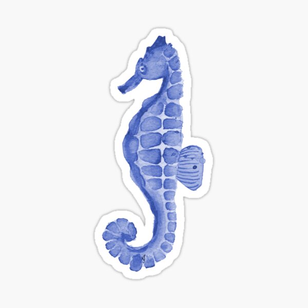 Item preview, Seahorse - Navy designed and sold by delightbynaomi.
