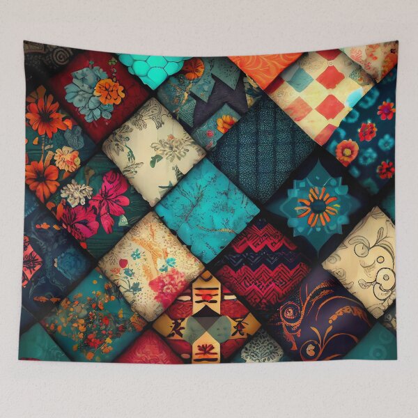 Item preview, Patchwork Pattern designed and sold by MTJ-Mushrooms.