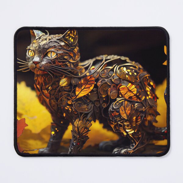 Item preview, Autumn's Forest Friend: The Woodland Cat designed and sold by FireScreen.