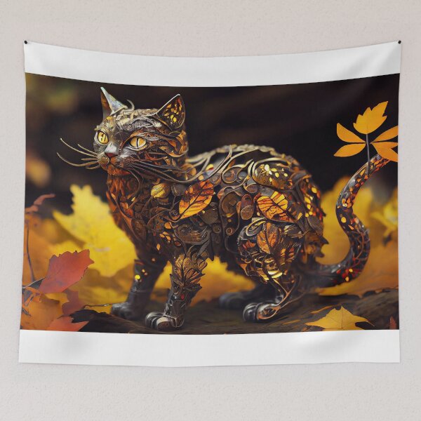 Item preview, Autumn's Forest Friend: The Woodland Cat designed and sold by FireScreen.