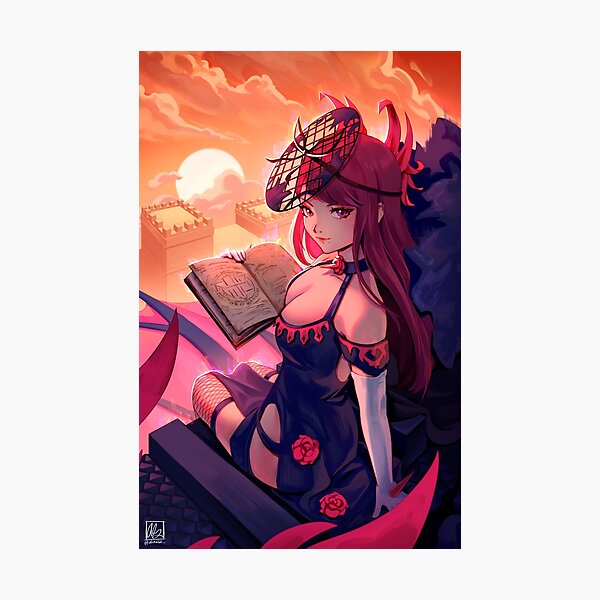 Nezuko - Anime Girl - Beach Waifu - Satin Poster - Original Demon