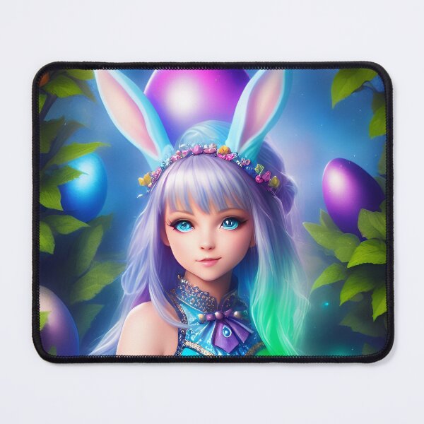 Item preview, Bunny colorful girl designed and sold by Tw1nsAIArt.