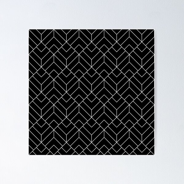 Item preview, Black and White Mosaic Pattern designed and sold by Blue-Banana.