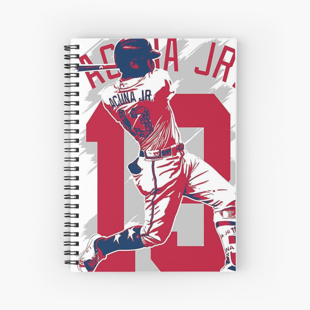 Ronald Acuña Jr. Jersey Spiral Notebook for Sale by ecscraps