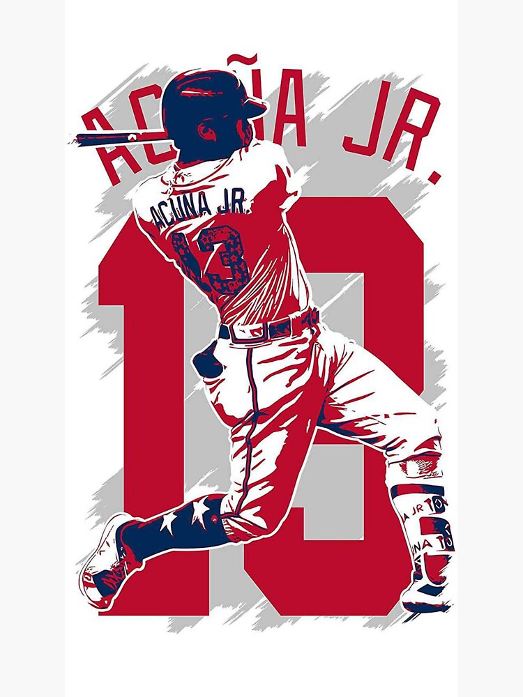 Ronald Acuña Jr. Jersey Sticker for Sale by blt1000