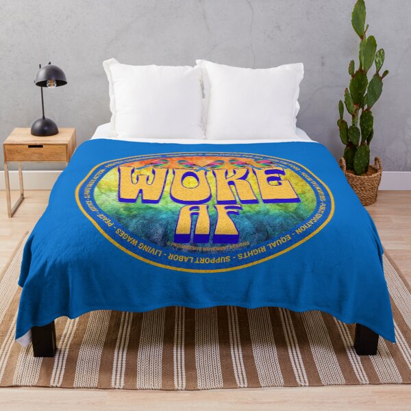 Item preview, PMD00650 Progressive Movement Designs funny WOKE AF design for any day of the year shows you support progressive policy goals for progressive Democrats and Independents and Bernie Sanders supporters designed and sold by ProgressiveLeft.