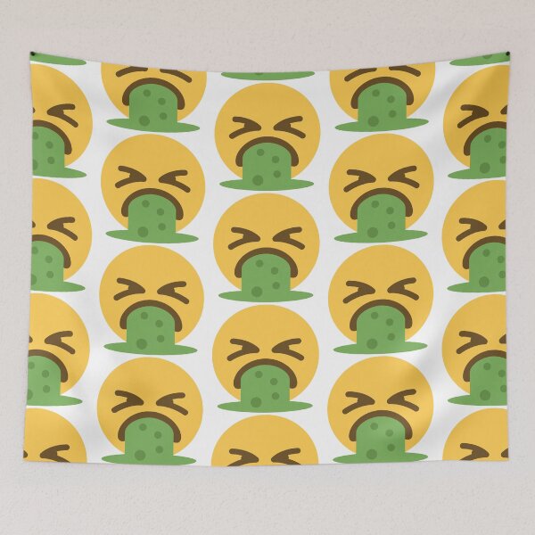 Item preview, Vomiting Emoji designed and sold by KatsCanvas.