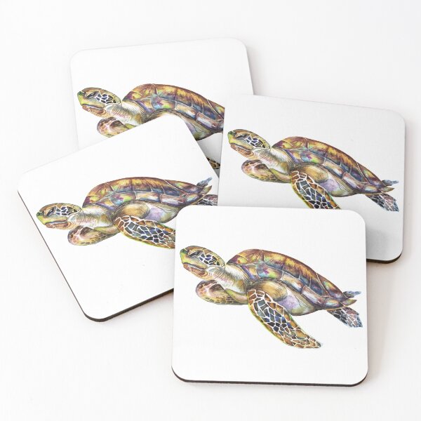 Item preview, Colorful Watercolor Sea Turtle designed and sold by GoodsbySimplyLovely.
