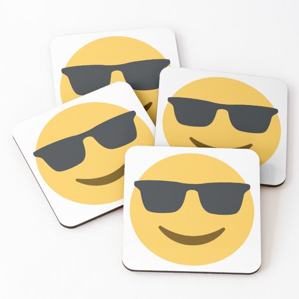 Item preview, Smiling Face With Sunglasses Emoji designed and sold by KatsCanvas.