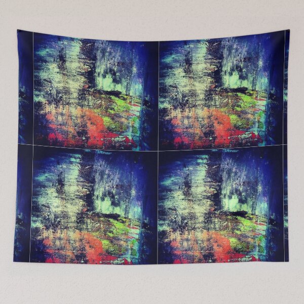 Item preview, The Night love in the blue lagoon - Abstract Expressionism by Leonid Bózio designed and sold by The Great  Art.