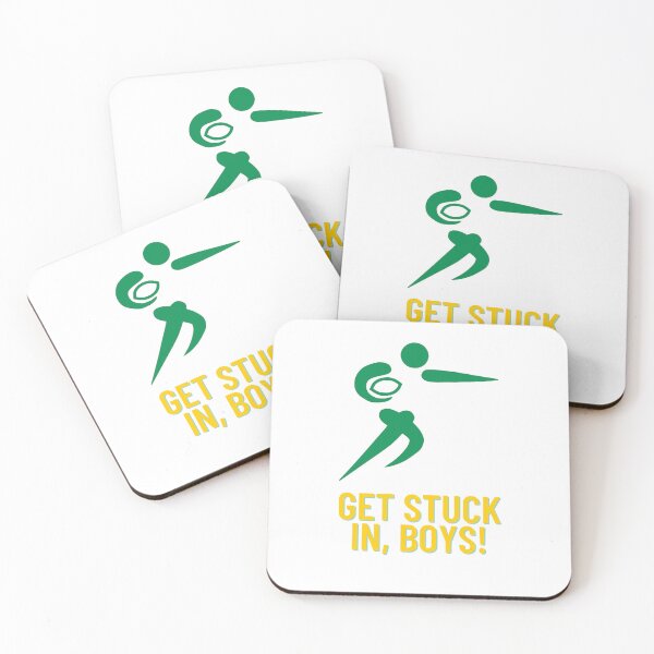Item preview, Rugby - Get stuck in, Boys! designed and sold by Echo of Weekend.