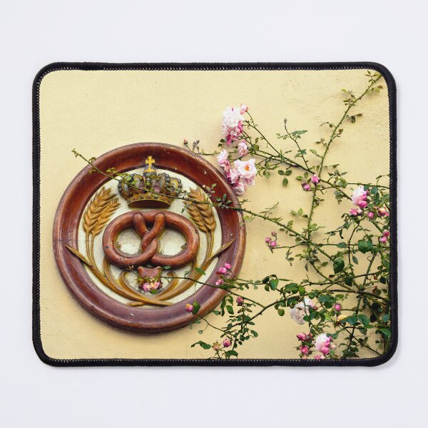 Item preview, Crowned Pretzel Sign and Roses designed and sold by Catherine Sherman.
