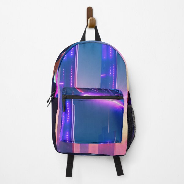 Item preview, Anime Cyberpunk Boy with Purple Hair AI Art designed and sold by unusualillusion.